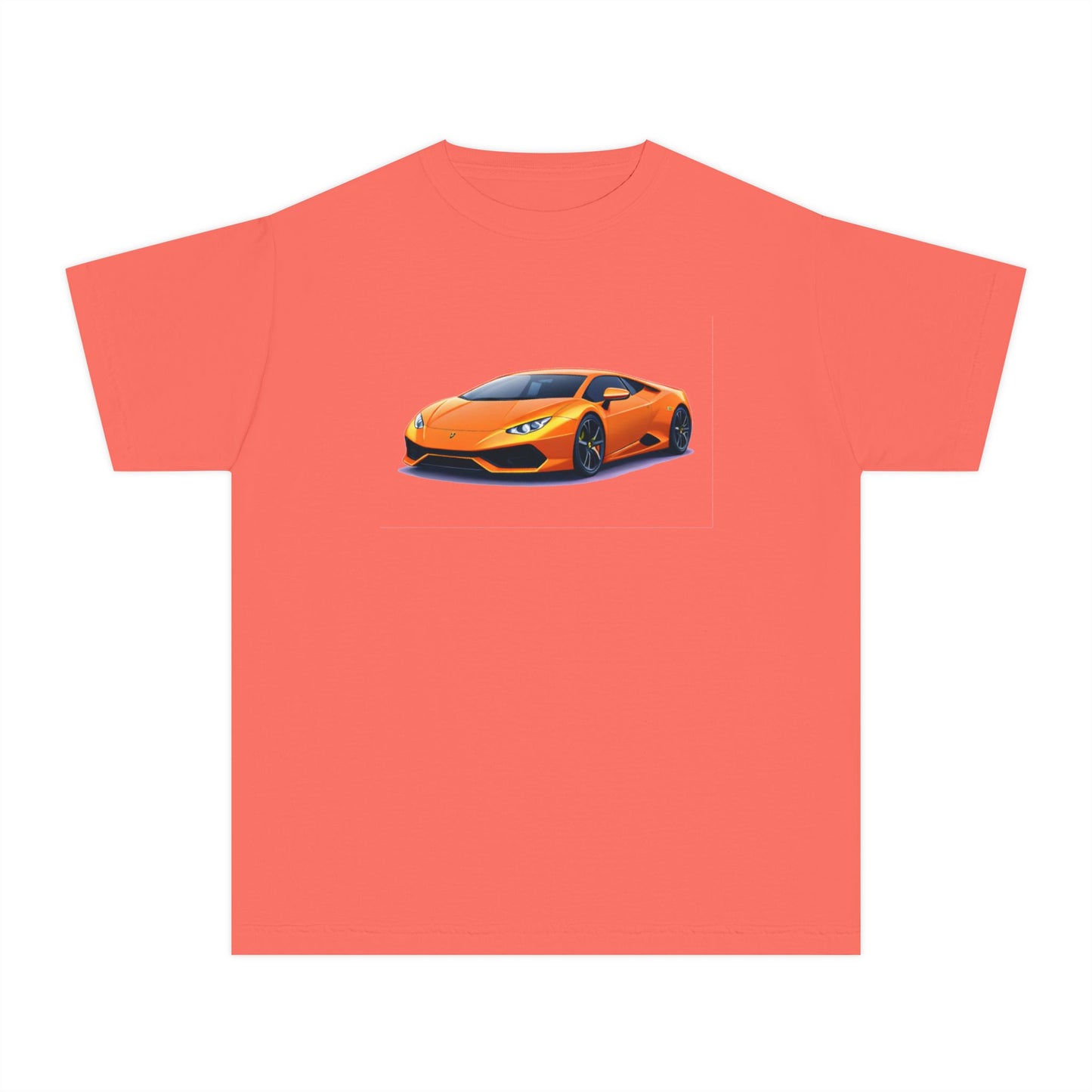Orange Supercar Kids Tee