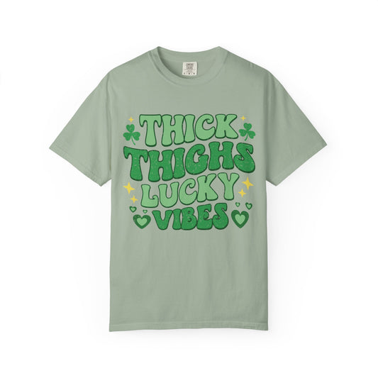 Thick Thighs Lucky Vibes Tee