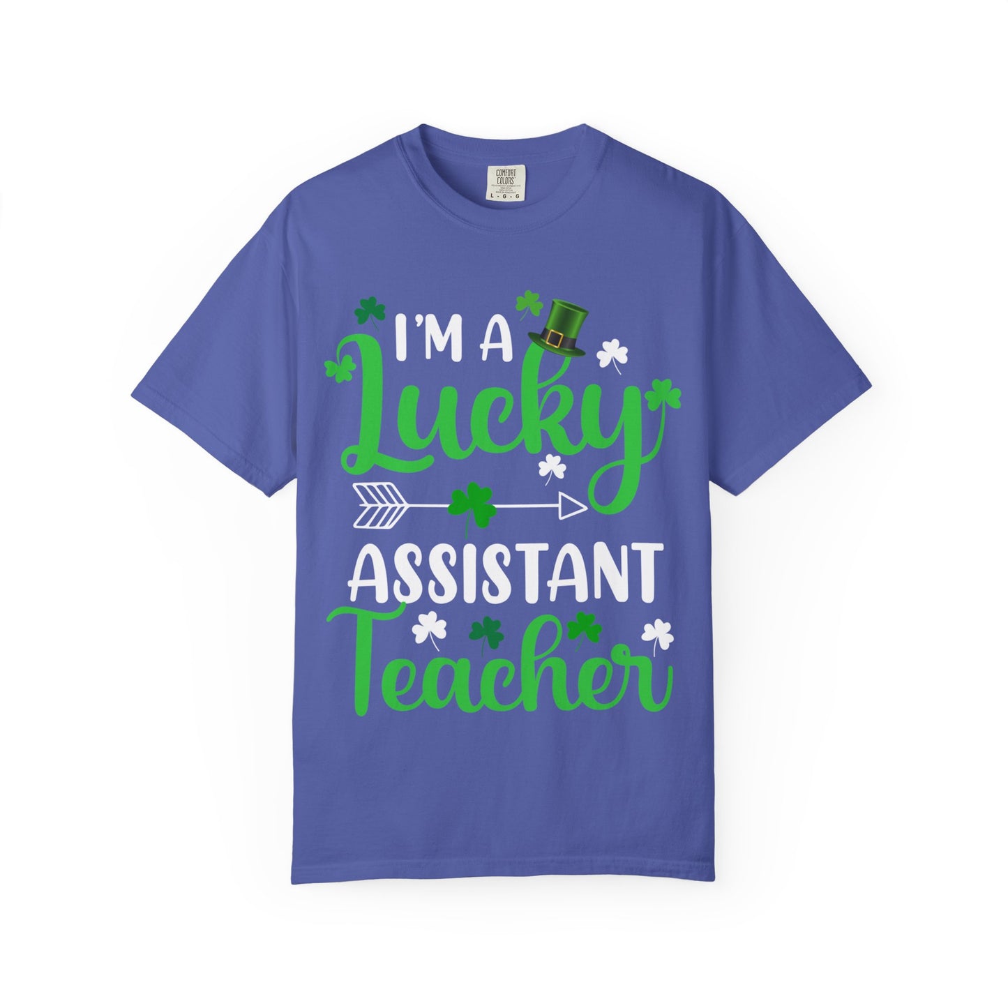 I’m Lucky Assistant Teacher Shirt – St Patrick’s Day Shamrock Tee