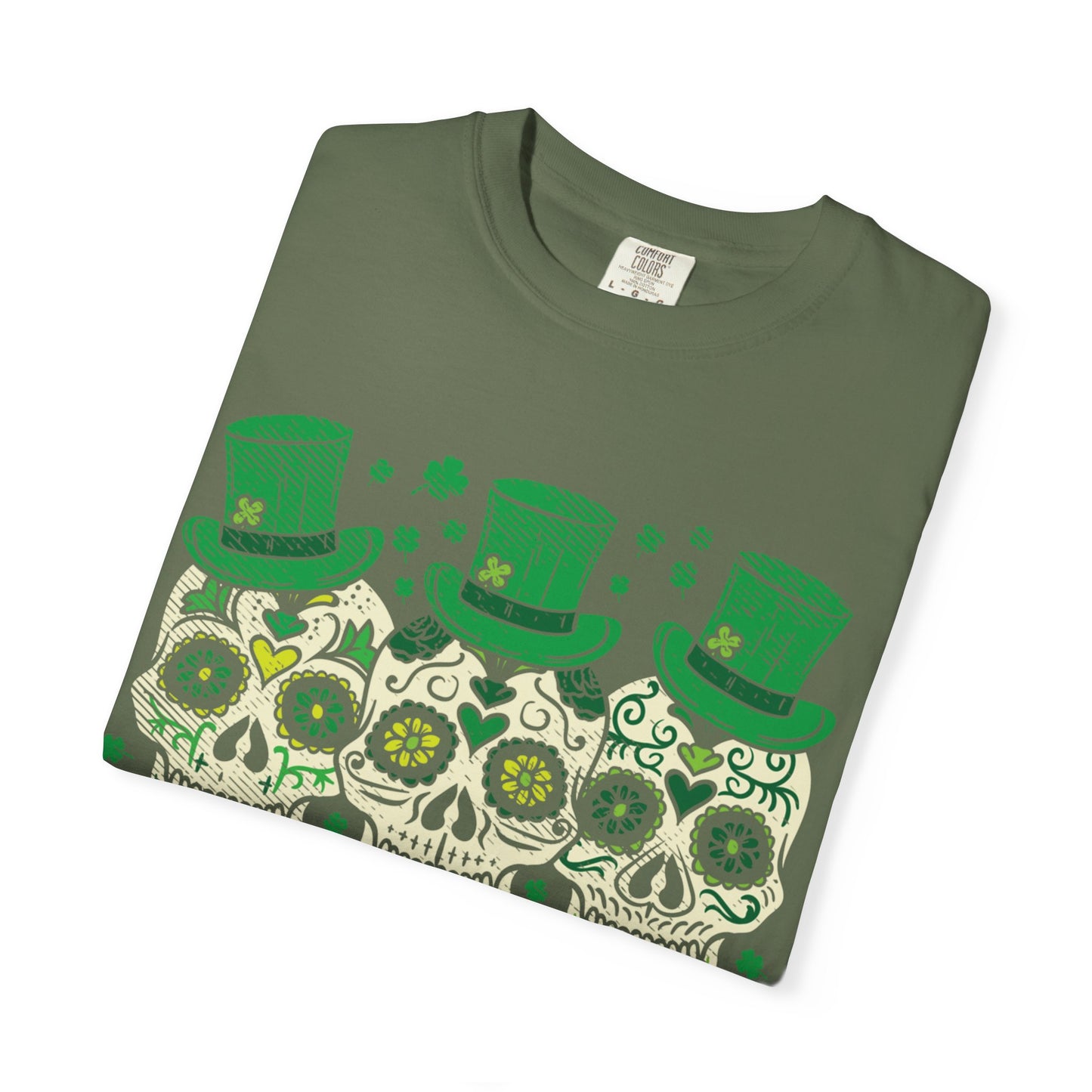 Irish Mexican Sugar Skull Leprechaun Shirt – St Patrick’s Day Skull Graphic Tee