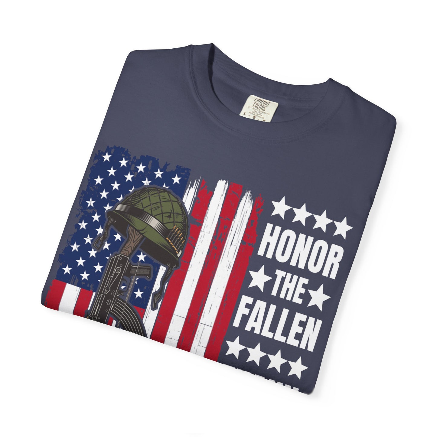 Battlefield Cross Tribute Memorial Day T-Shirt  Description