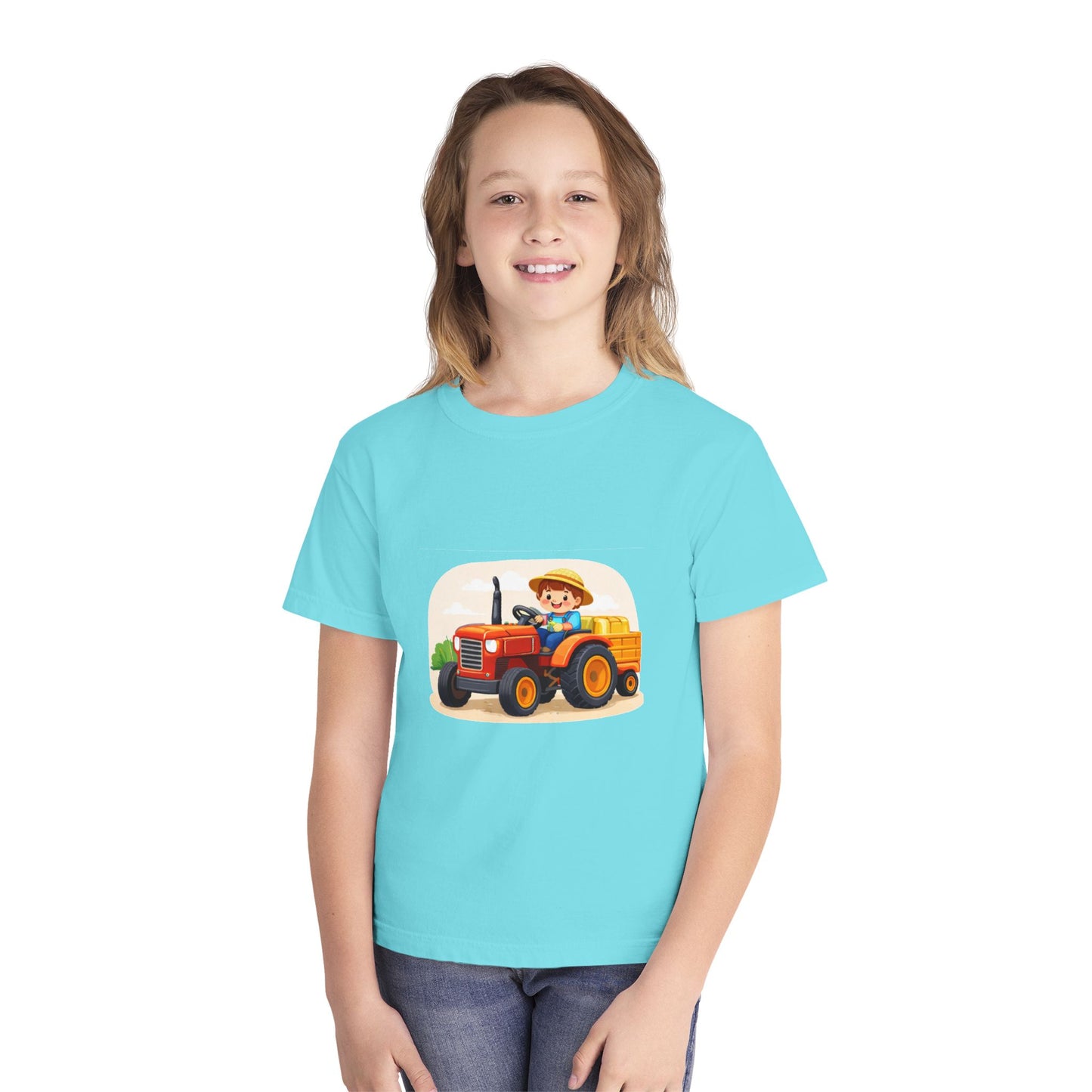 Little Farmer Tractor Kids Tee