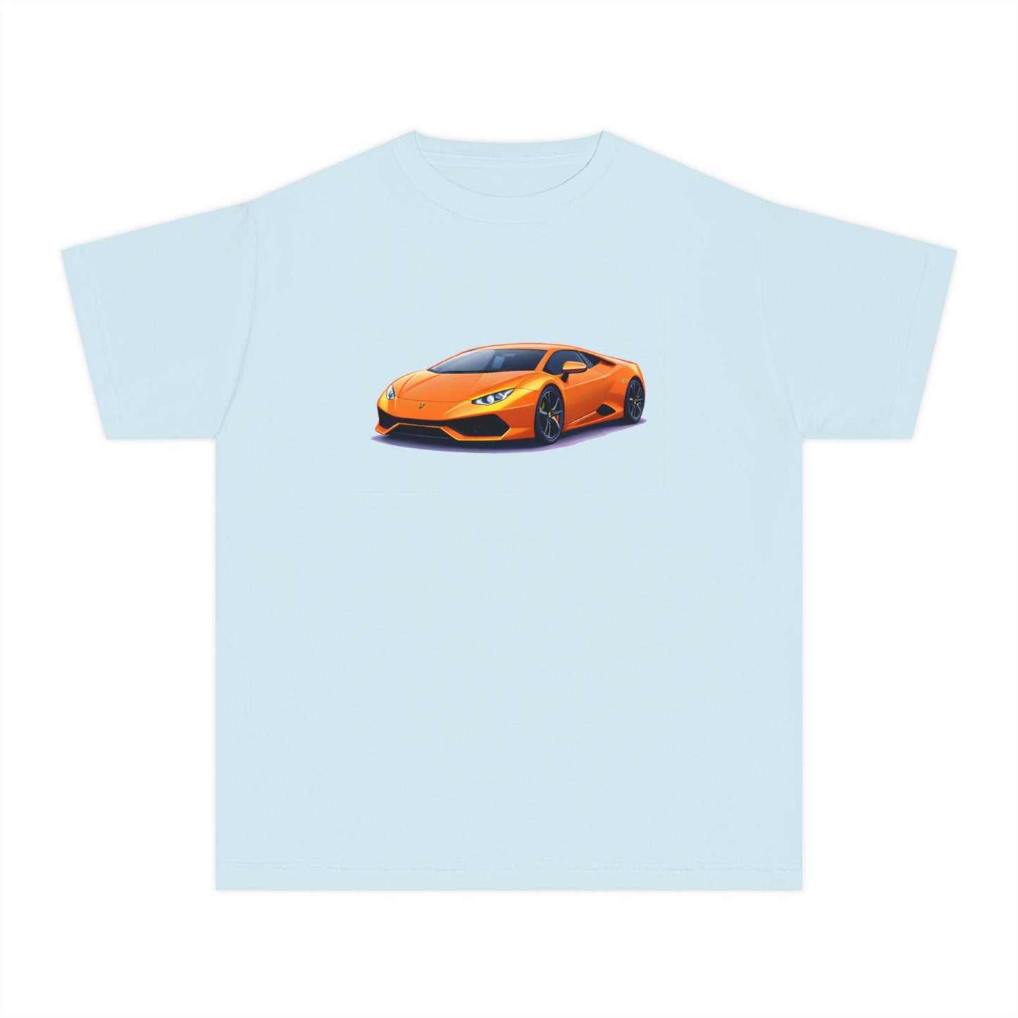 Orange Supercar Kids Tee