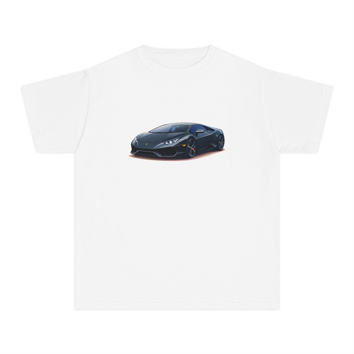 Black Supercar Kids Tee
