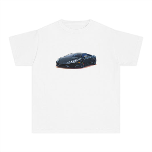 Black Supercar Kids Tee