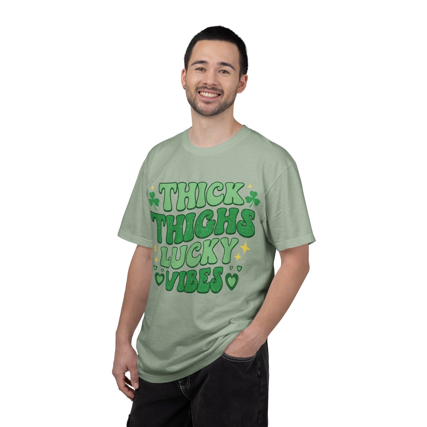 Thick Thighs Lucky Vibes Tee