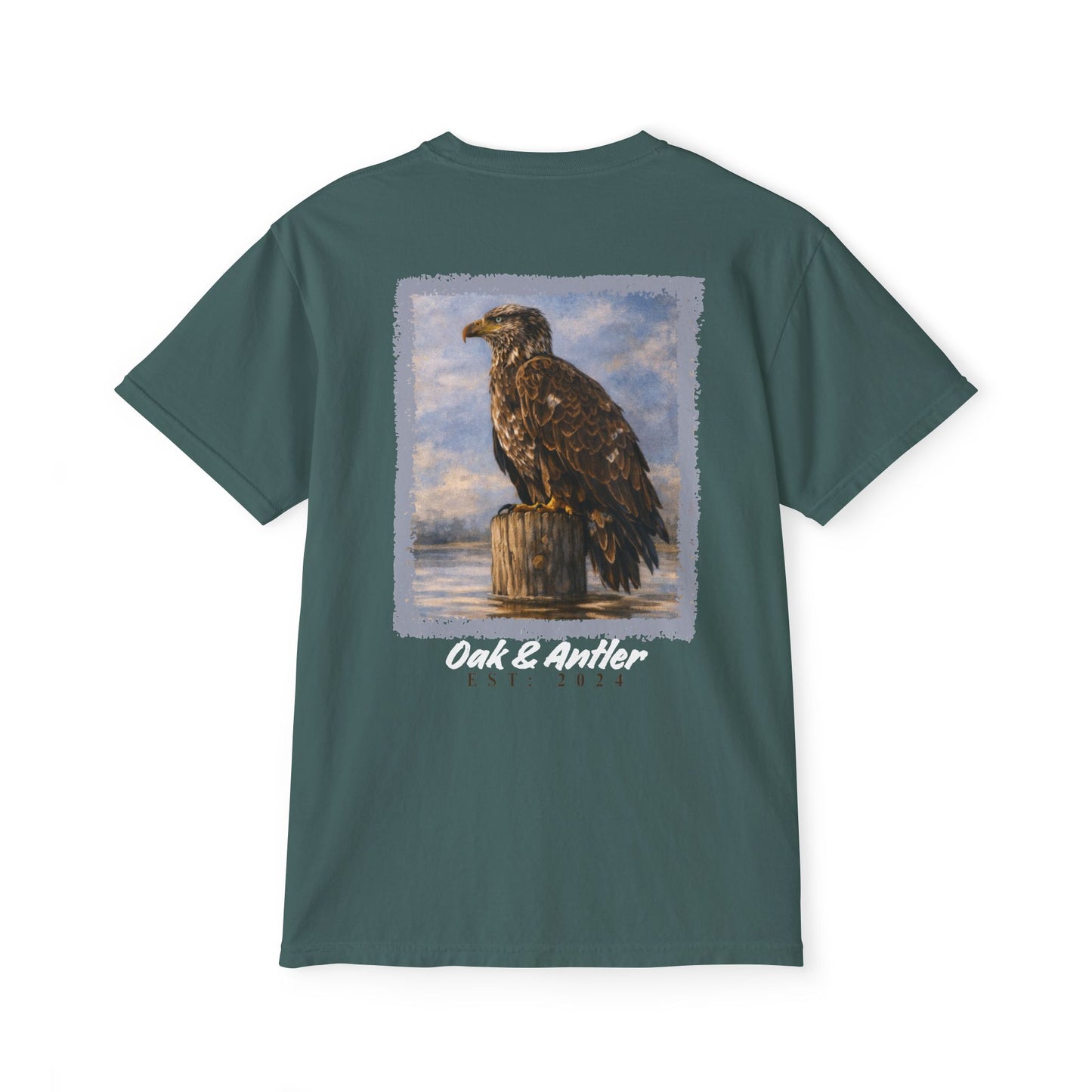 River Perch Bald Eagle Pocket Tee – Wild Birds Collection