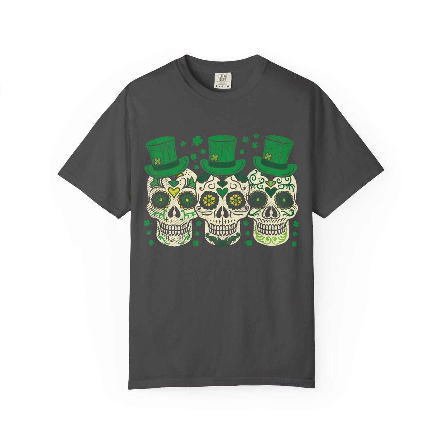 Irish Mexican Sugar Skull Leprechaun Shirt – St Patrick’s Day Skull Graphic Tee
