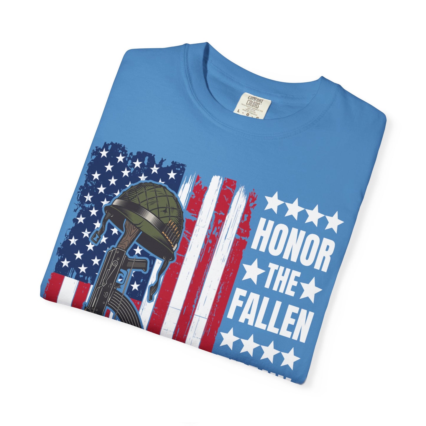 Battlefield Cross Tribute Memorial Day T-Shirt  Description