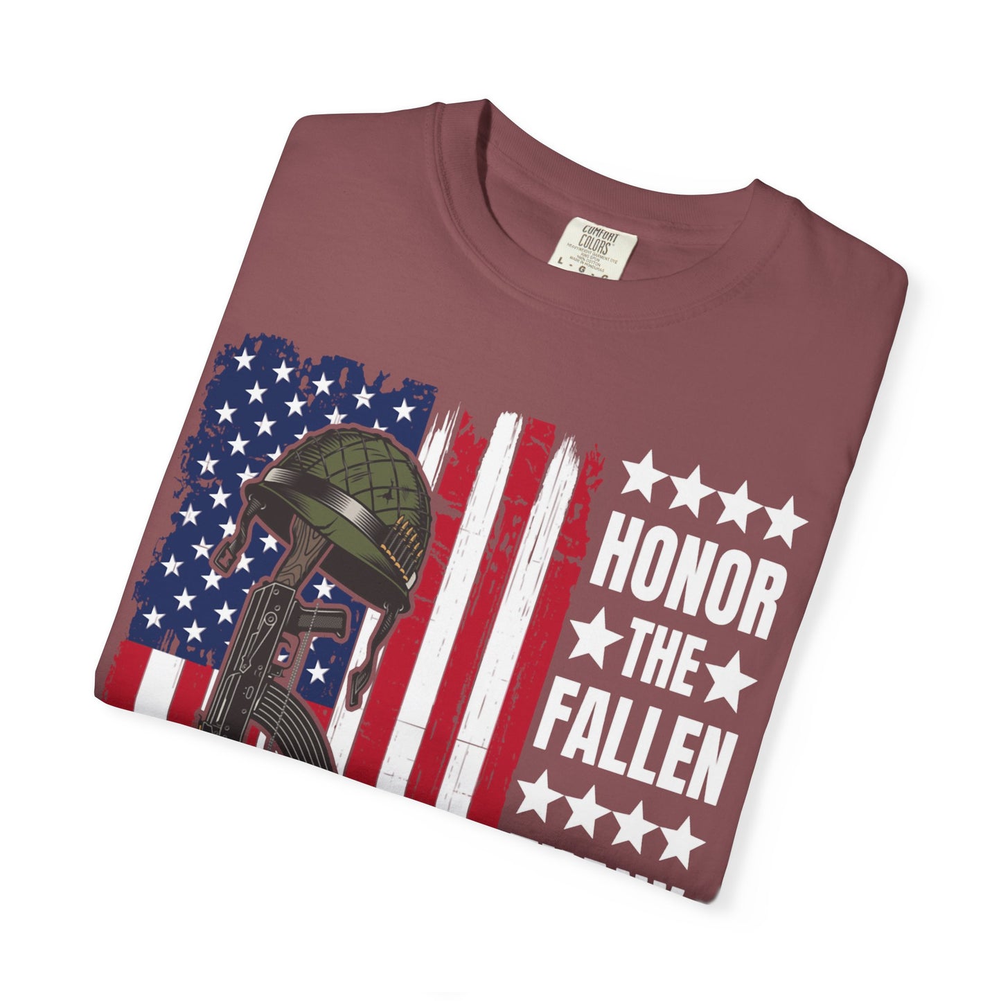 Battlefield Cross Tribute Memorial Day T-Shirt  Description