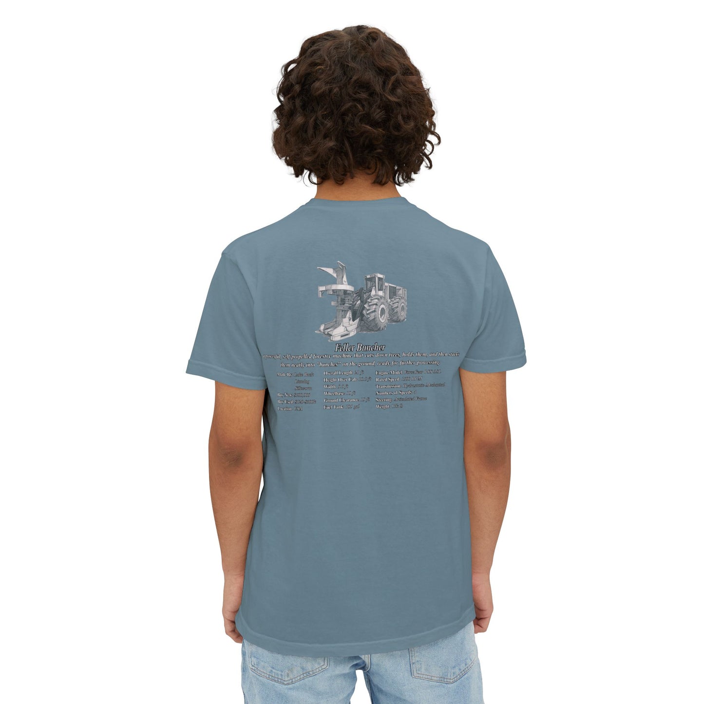 Feller Buncher Pocket Tee - Heavy Equipment Series