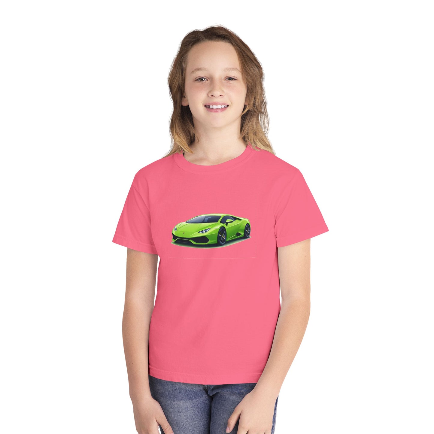Green Supercar Kids Tee