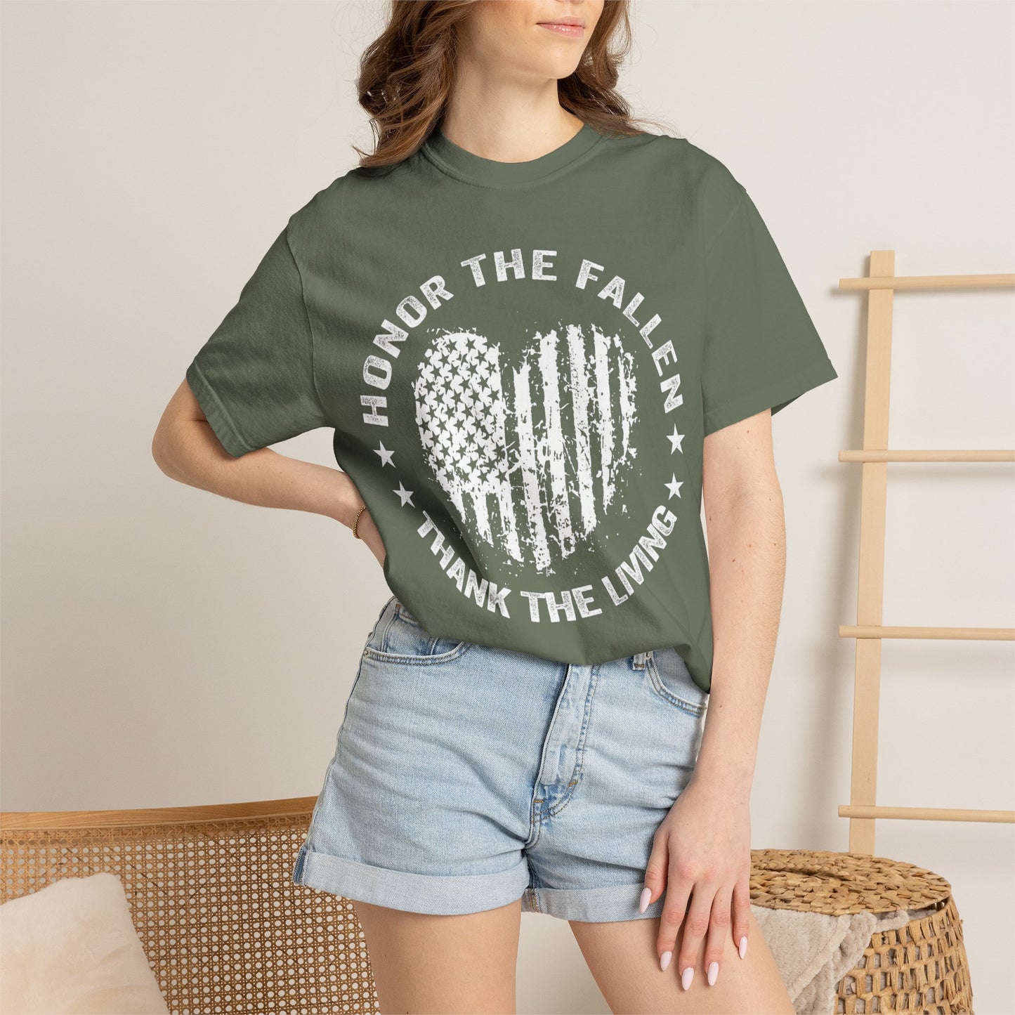 Distressed Flag Memorial Day T-Shirt