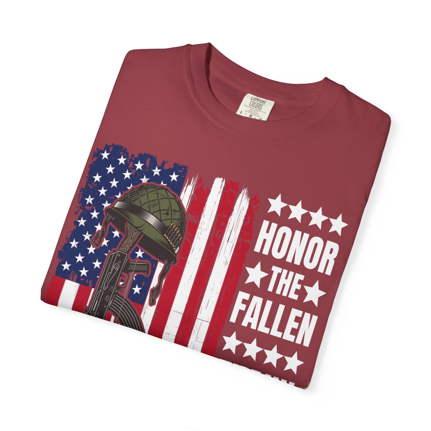 Battlefield Cross Tribute Memorial Day T-Shirt  Description