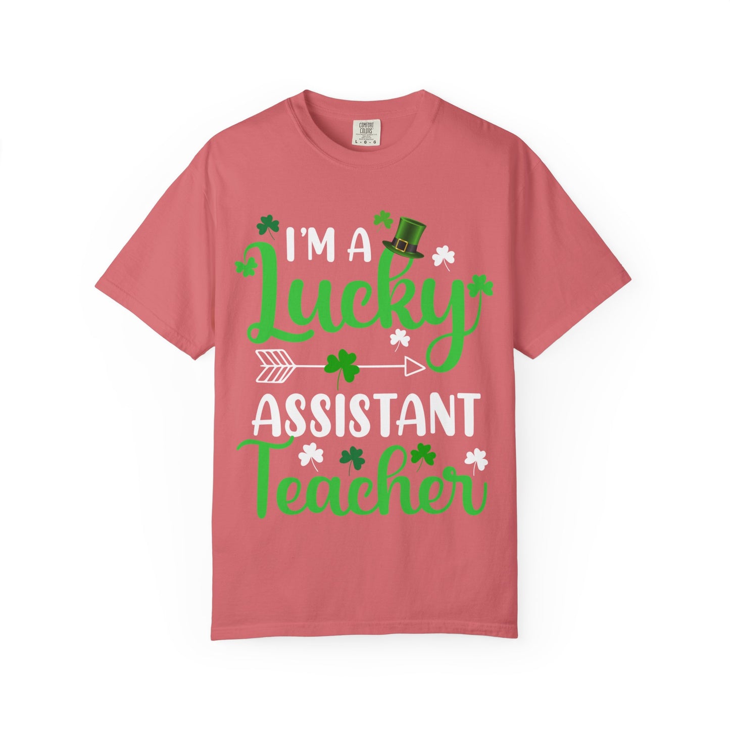 I’m Lucky Assistant Teacher Shirt – St Patrick’s Day Shamrock Tee