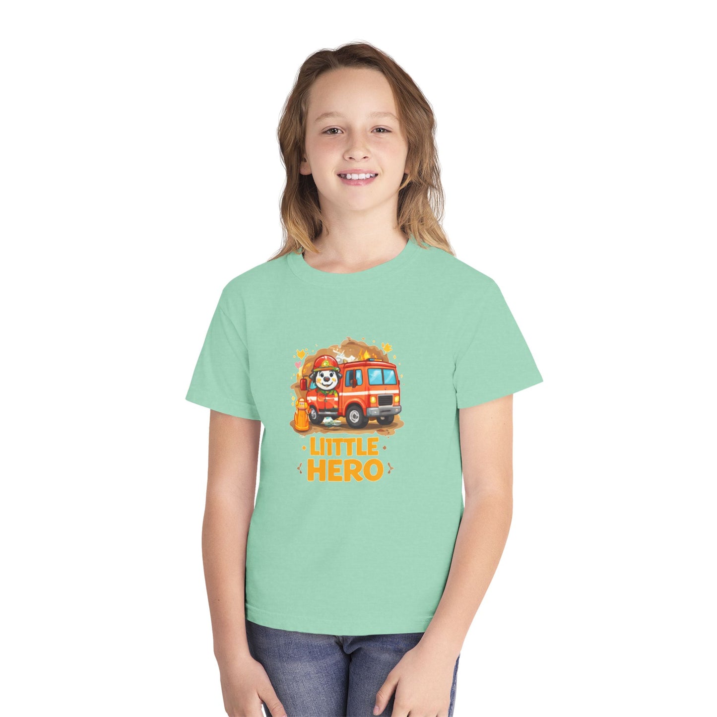 Little Hero Firefighter Kids Tee