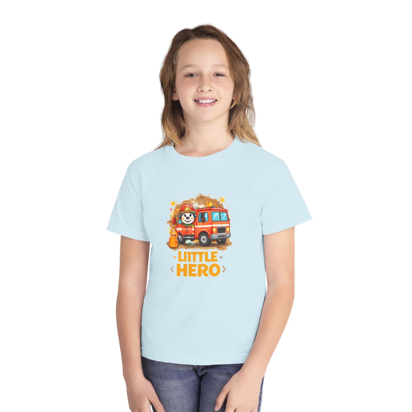 Little Hero Firefighter Kids Tee