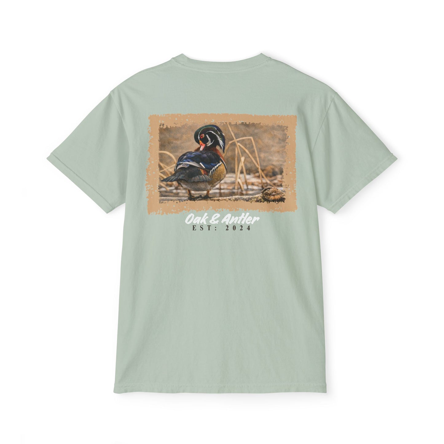 Frozen Reedline Wood Duck Pocket Tee – Wild Birds Collection