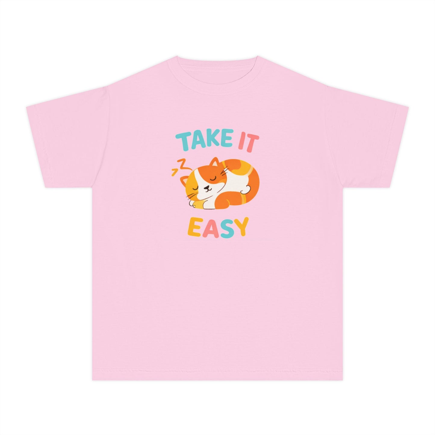 Take It Easy Sleeping Cat Kids Tee