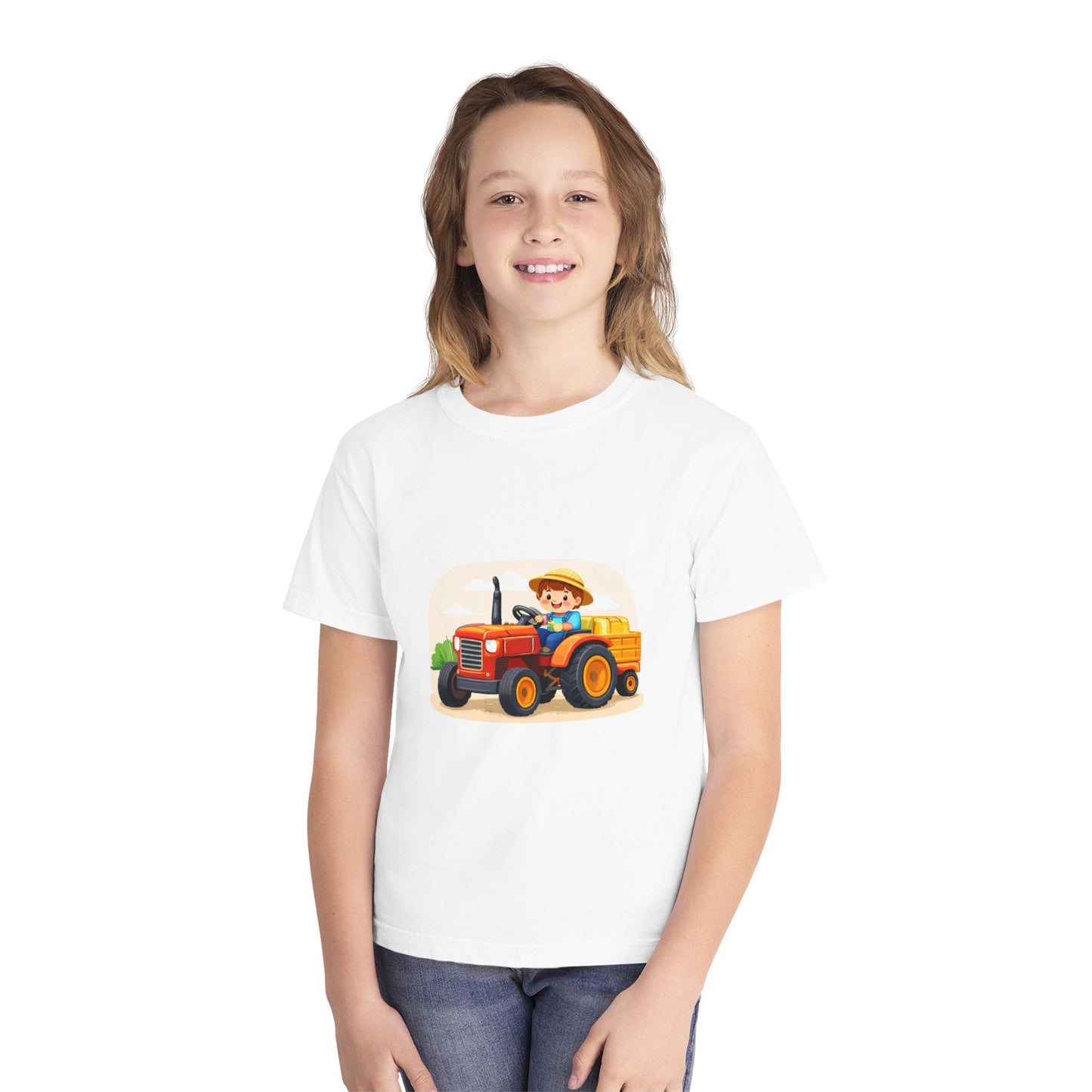 Little Farmer Tractor Kids Tee
