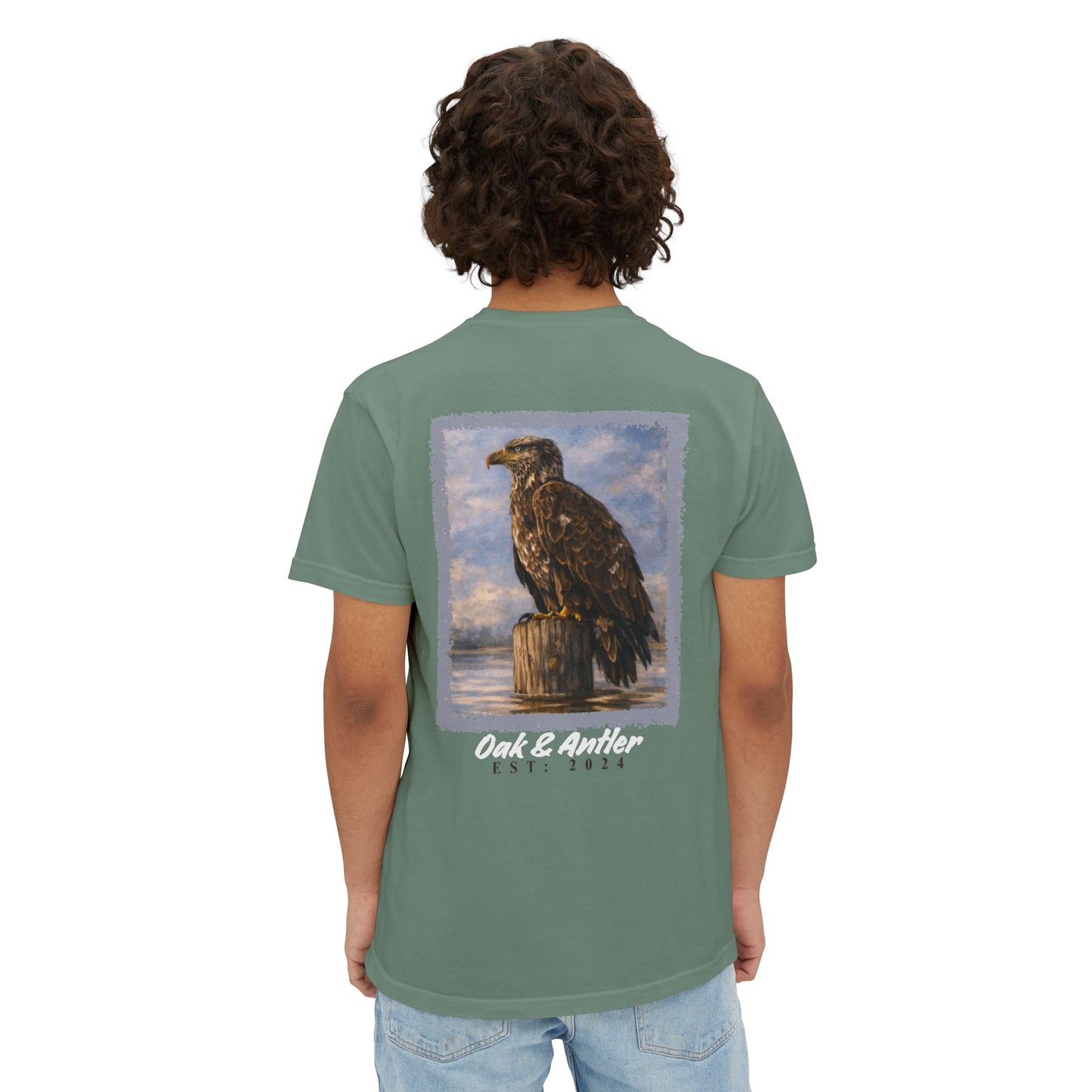 River Perch Bald Eagle Pocket Tee – Wild Birds Collection
