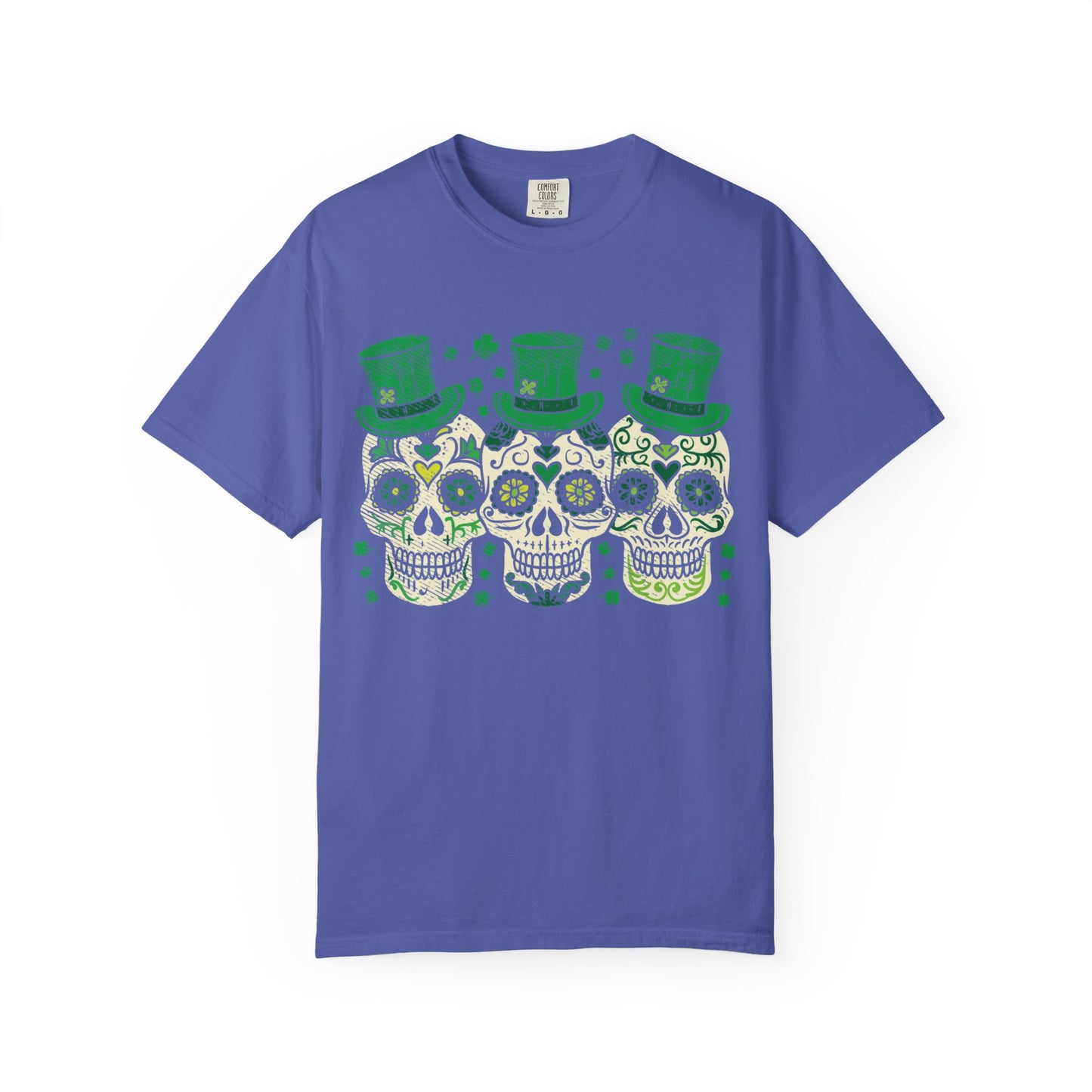 Irish Mexican Sugar Skull Leprechaun Shirt – St Patrick’s Day Skull Graphic Tee