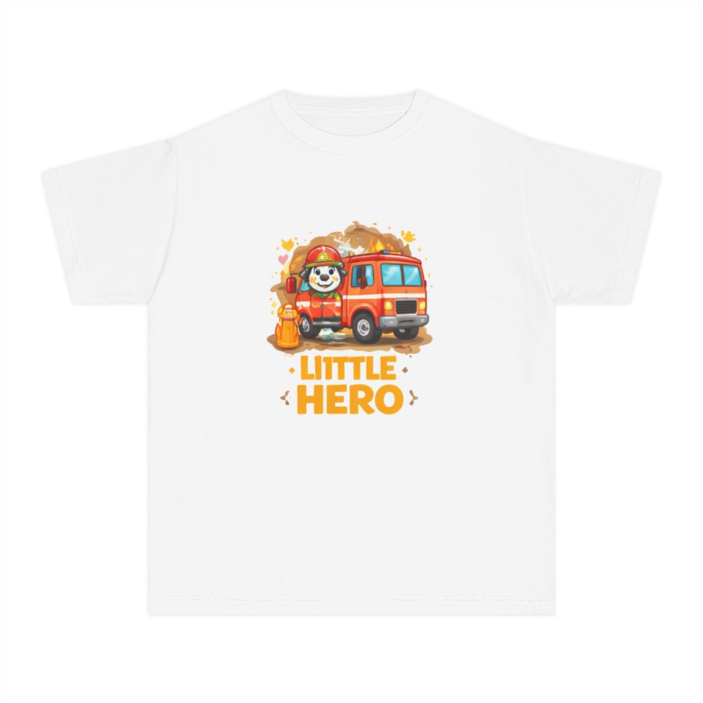 Little Hero Firefighter Kids Tee