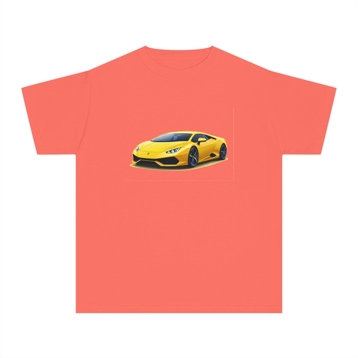 Yellow Supercar Kids Tee