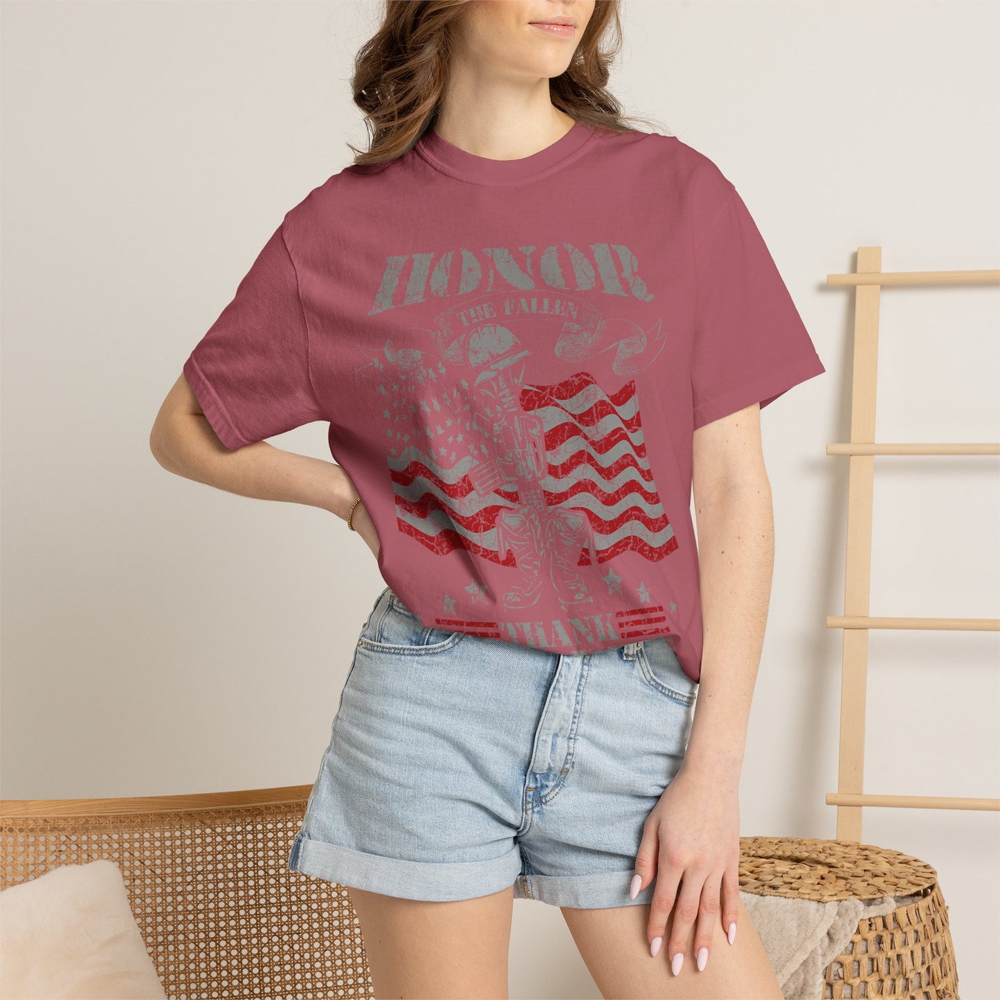 Honor the Fallen Soldier Boots Memorial Day T-Shirt