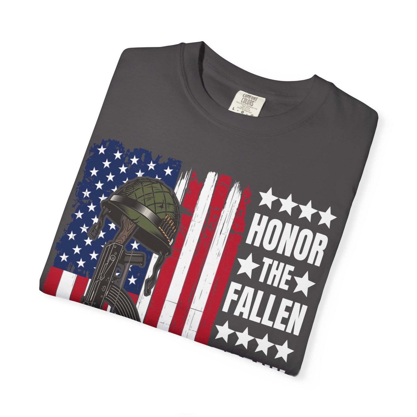 Battlefield Cross Tribute Memorial Day T-Shirt  Description
