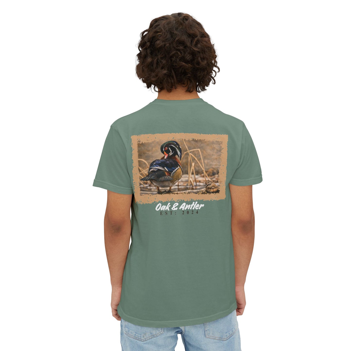 Frozen Reedline Wood Duck Pocket Tee – Wild Birds Collection