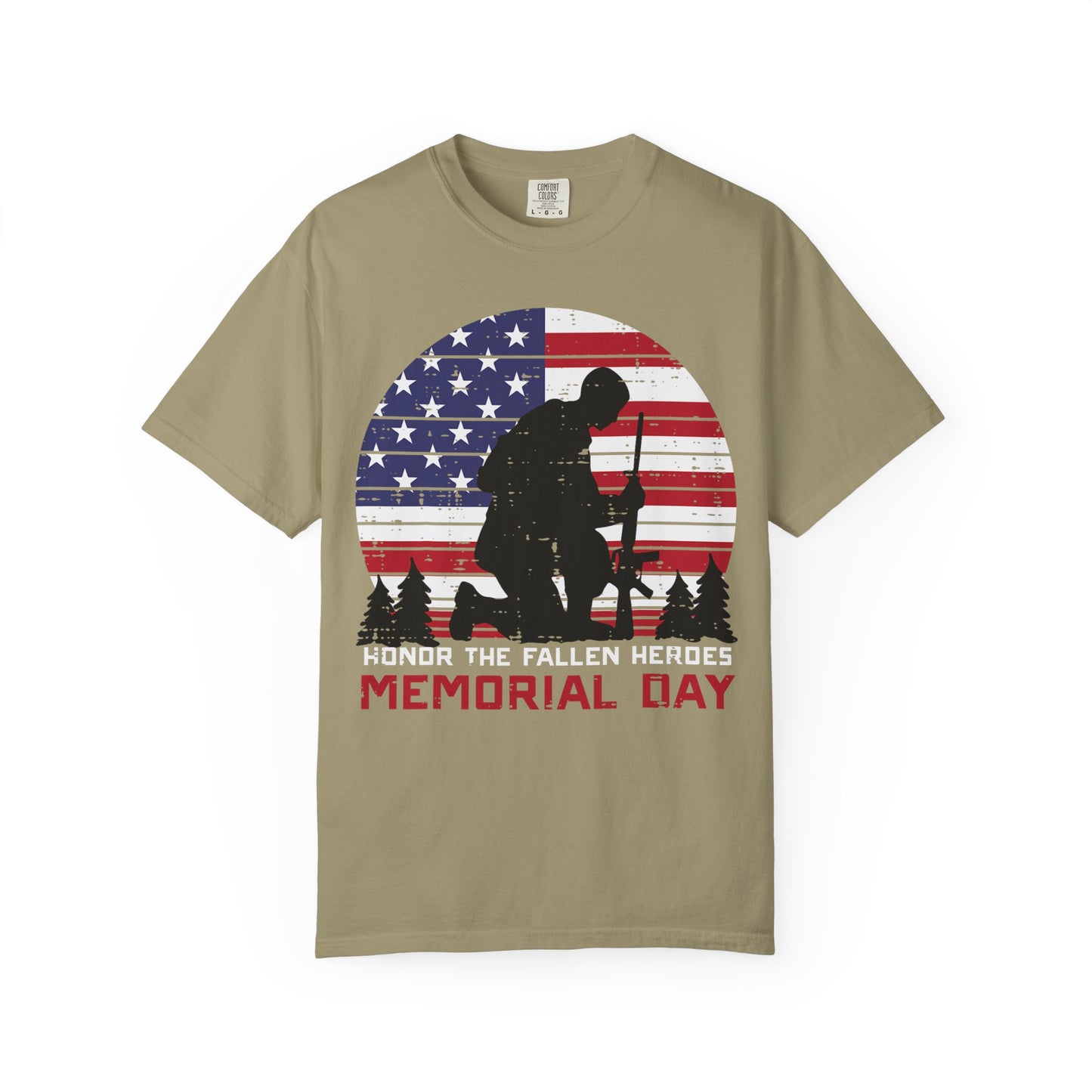 Kneeling Soldier Memorial Day T-Shirt