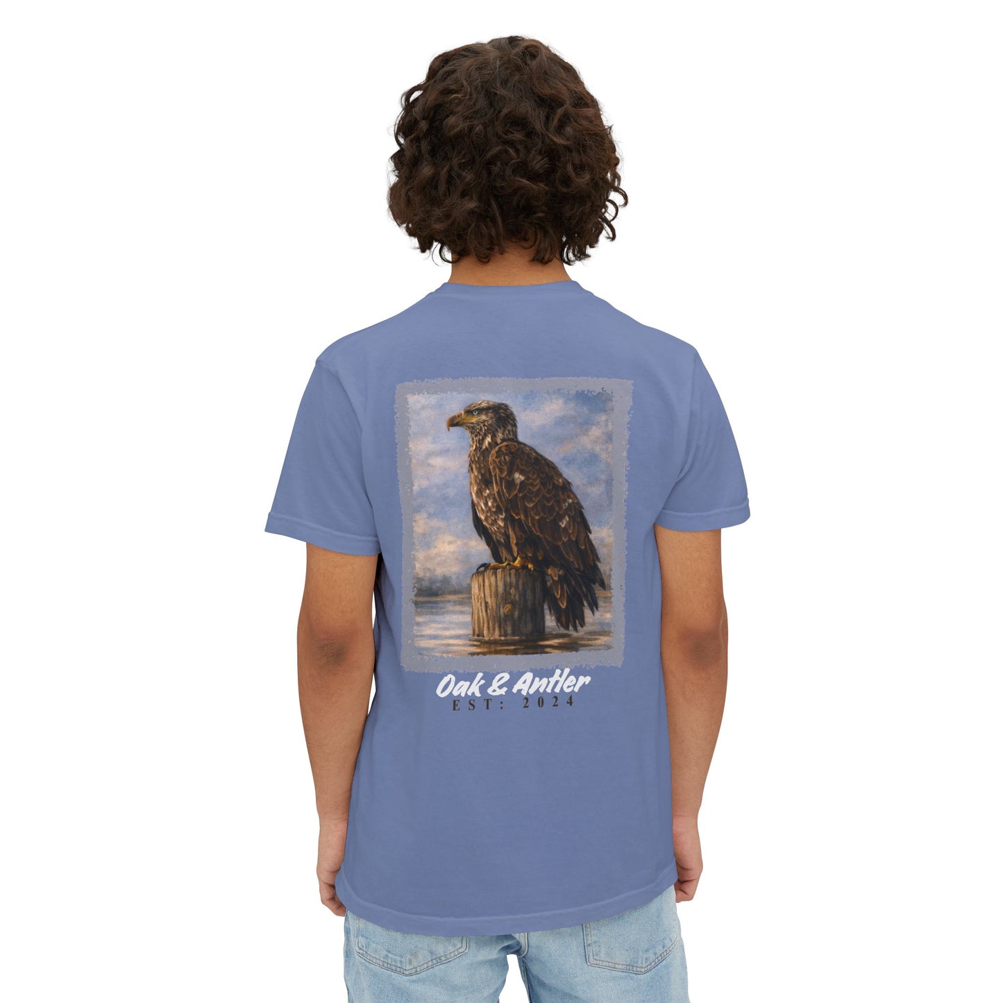 River Perch Bald Eagle Pocket Tee – Wild Birds Collection