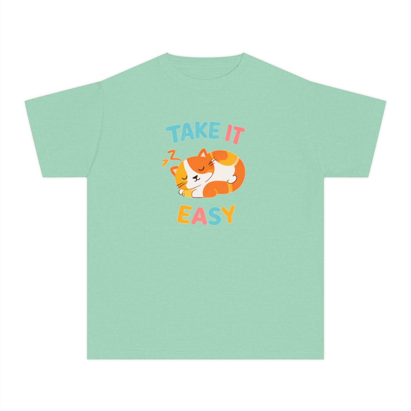Take It Easy Sleeping Cat Kids Tee