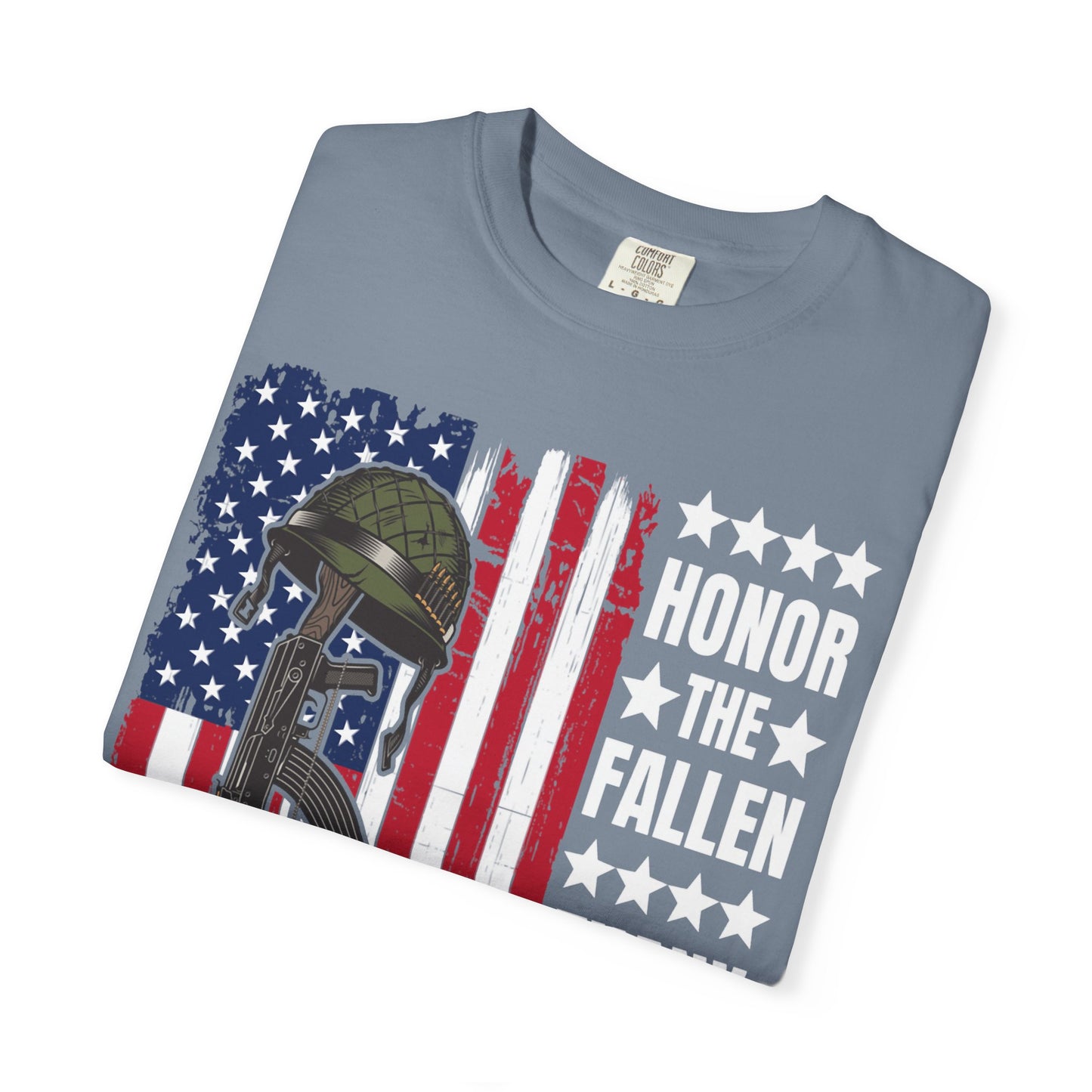 Battlefield Cross Tribute Memorial Day T-Shirt  Description