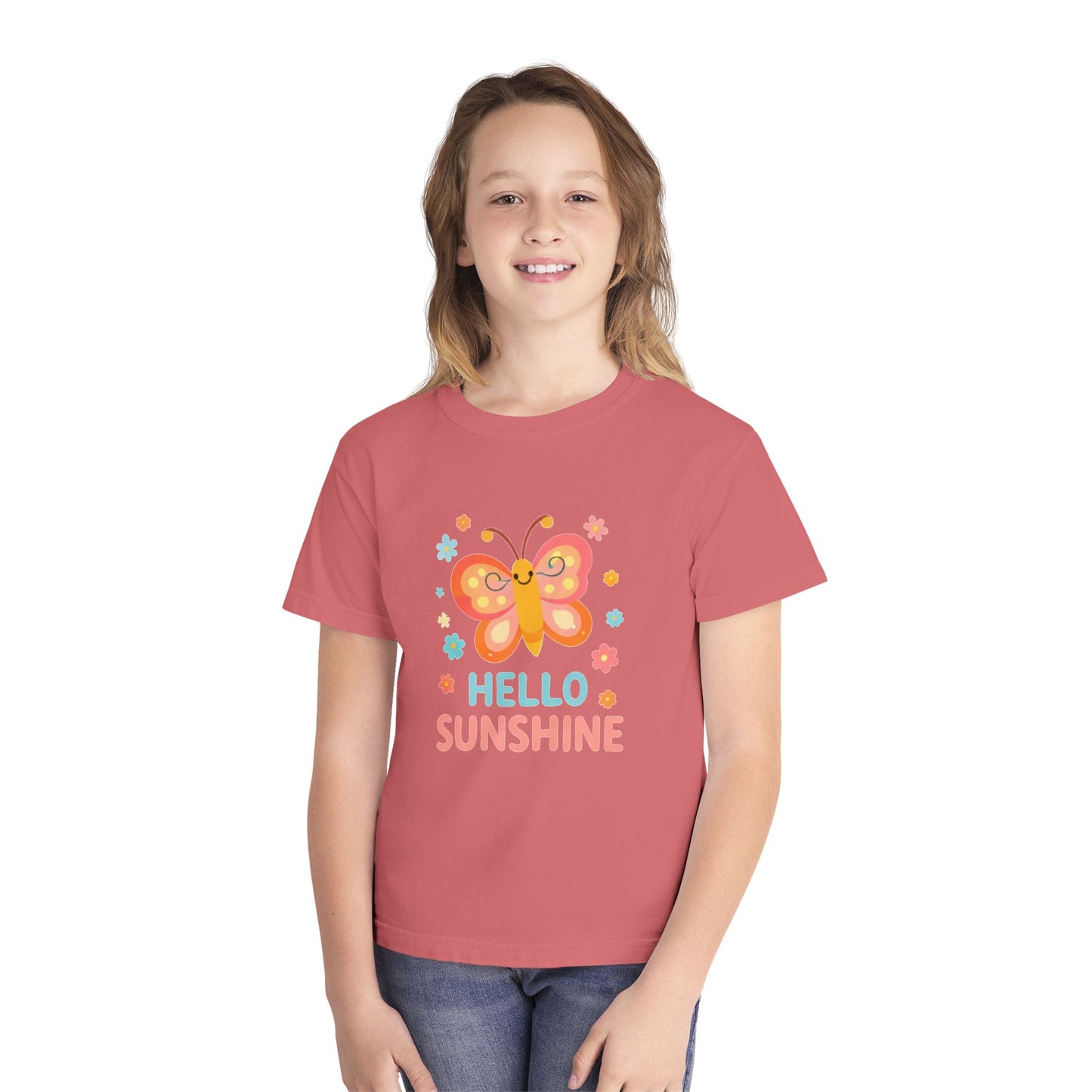 Hello Sunshine Butterfly Kids Tee
