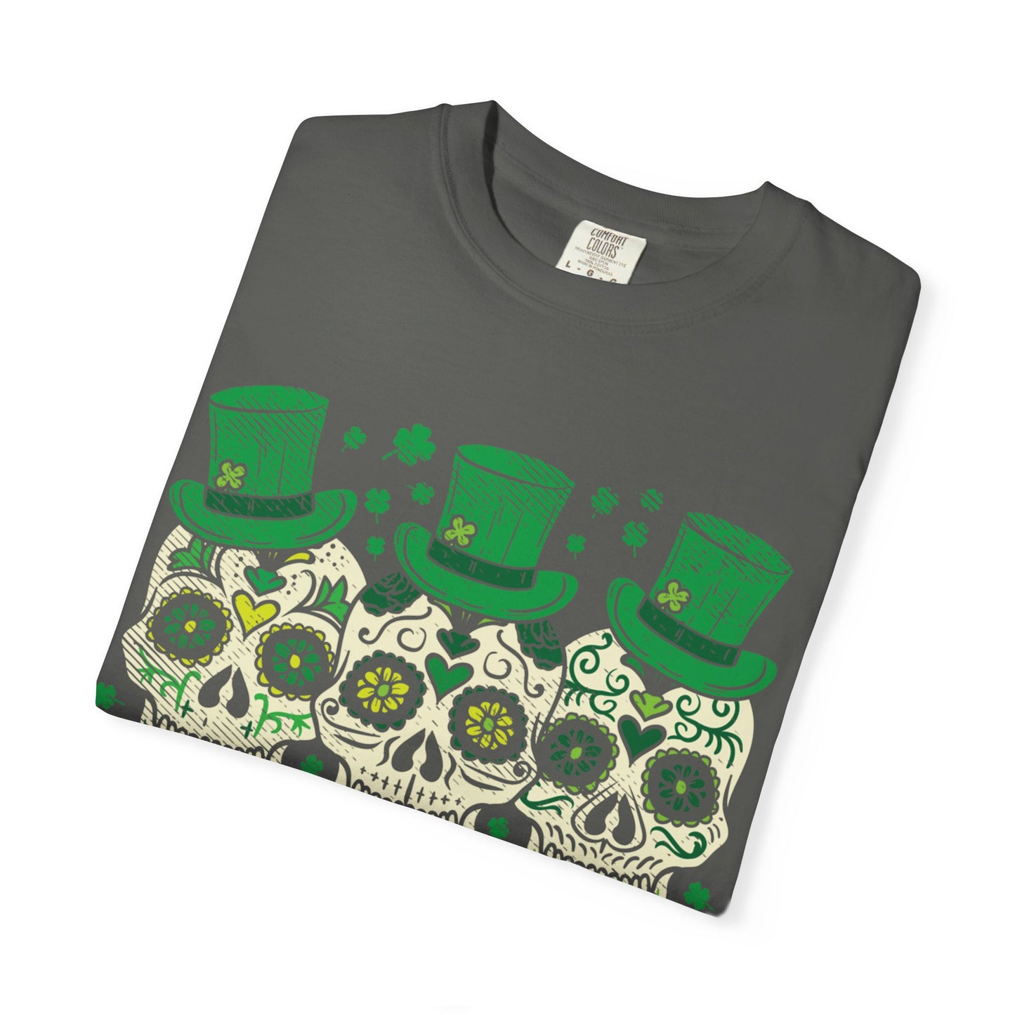 Irish Mexican Sugar Skull Leprechaun Shirt – St Patrick’s Day Skull Graphic Tee