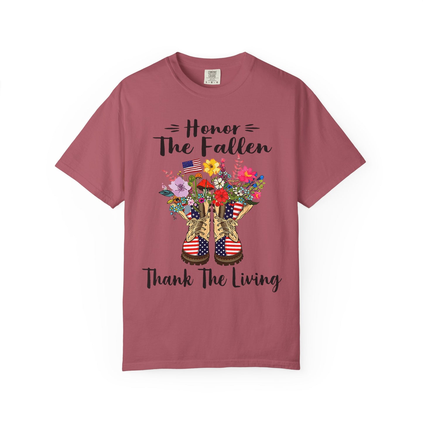 Floral Patriotic Boots Memorial Day T-Shirt