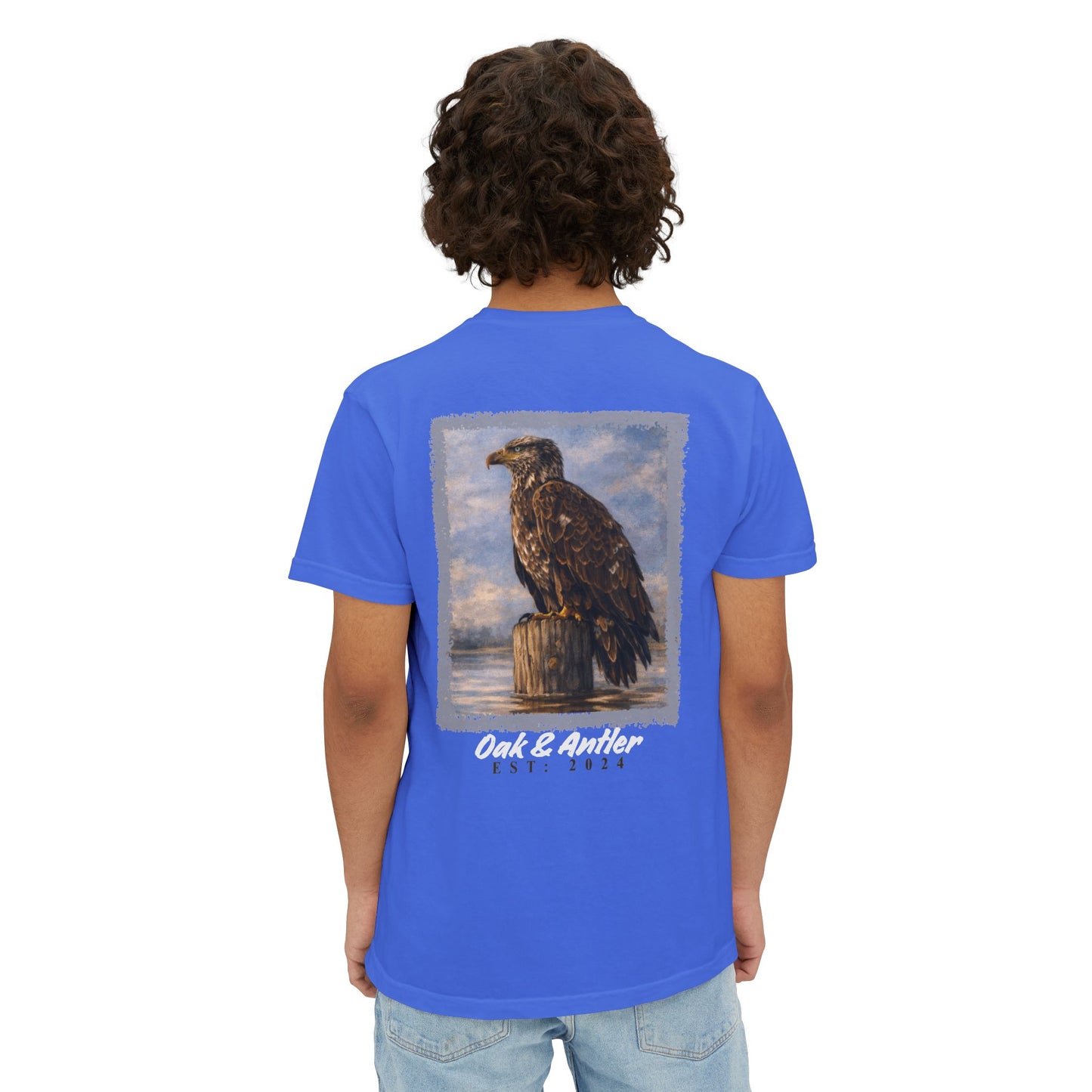 River Perch Bald Eagle Pocket Tee – Wild Birds Collection