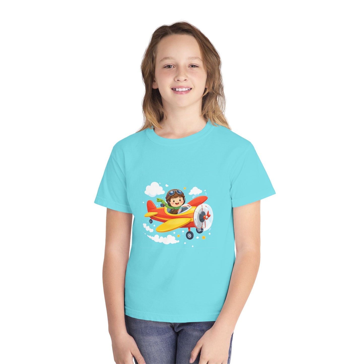 Little Pilot Kids Airplane Tee