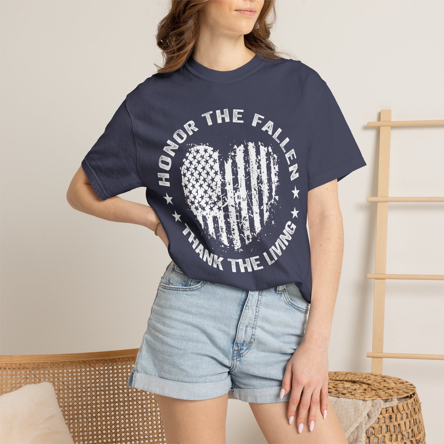 Distressed Flag Memorial Day T-Shirt