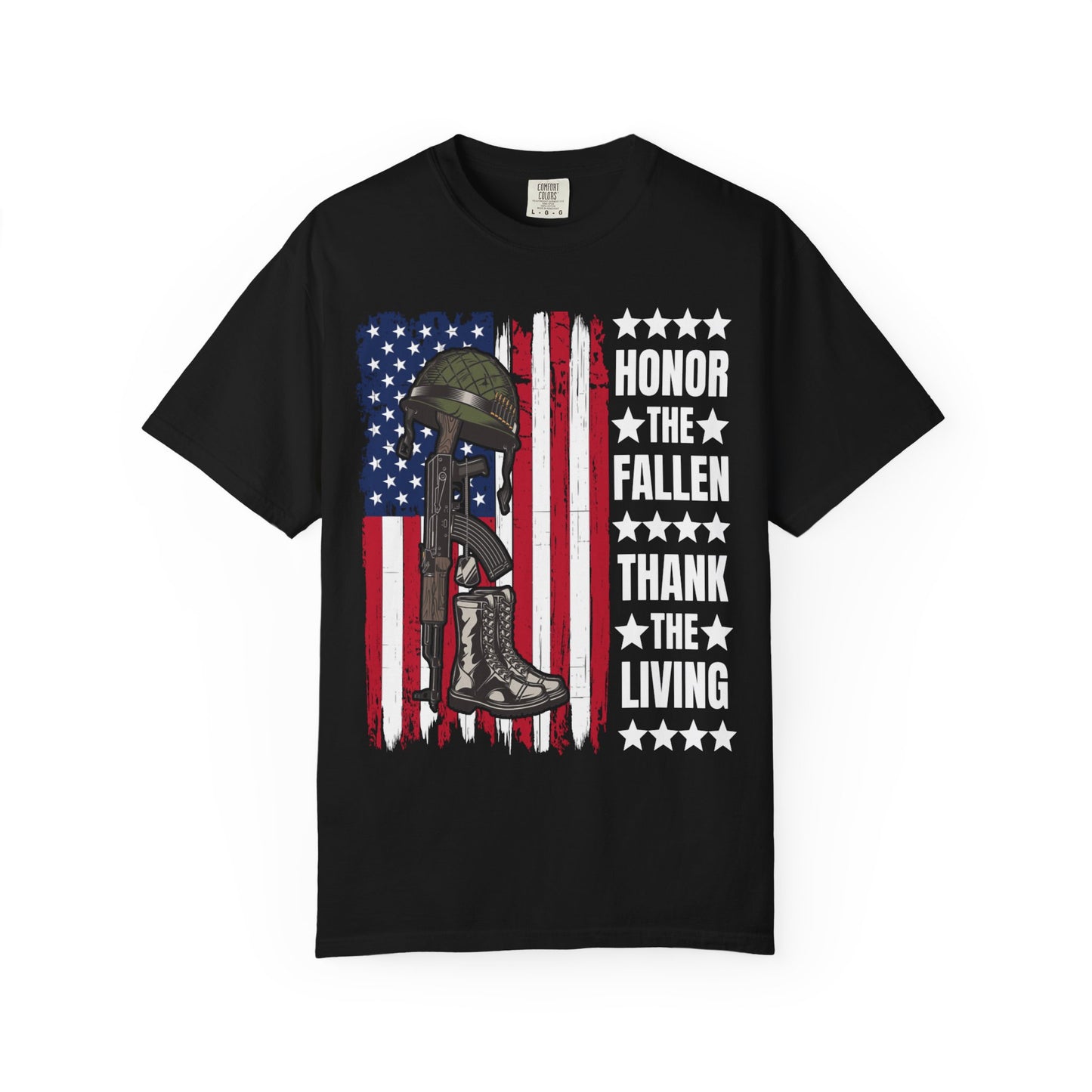 Battlefield Cross Tribute Memorial Day T-Shirt  Description