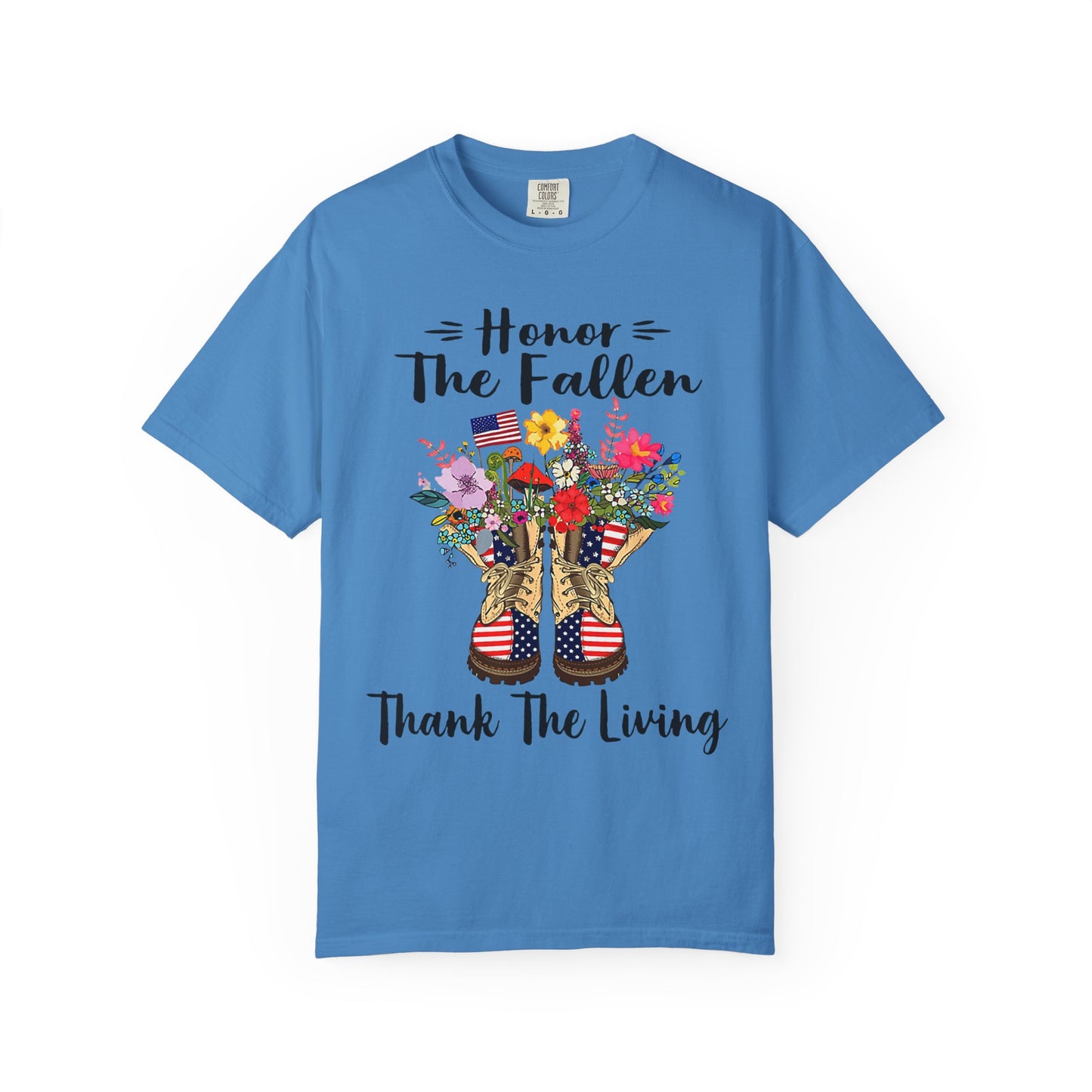 Floral Patriotic Boots Memorial Day T-Shirt