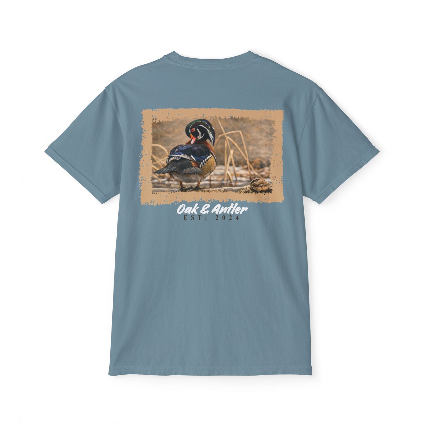 Frozen Reedline Wood Duck Pocket Tee – Wild Birds Collection