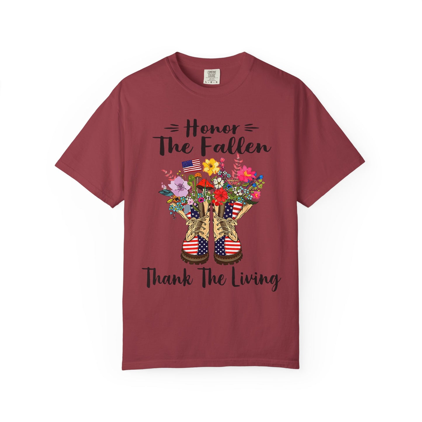 Floral Patriotic Boots Memorial Day T-Shirt