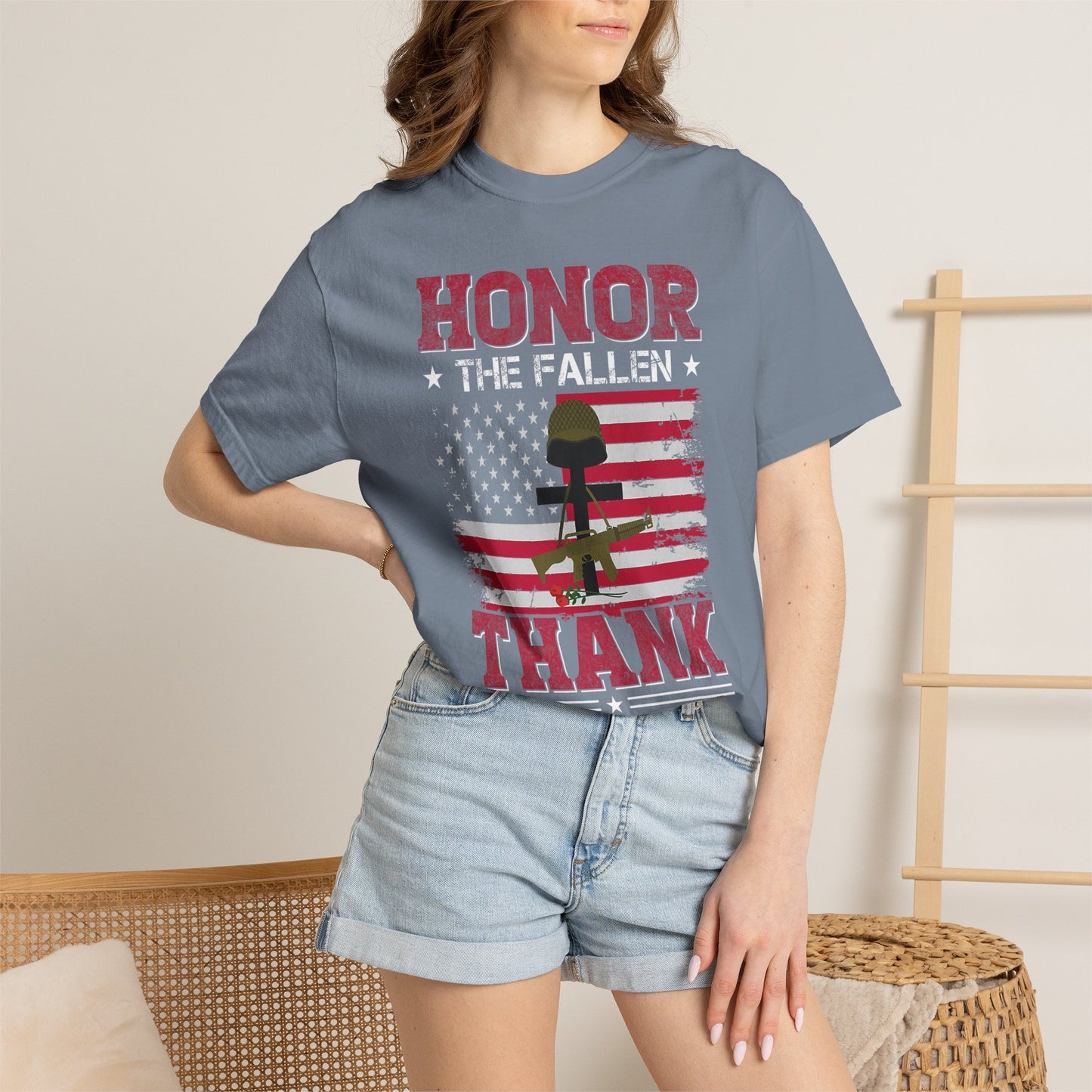 Honor the Fallen Battlefield Cross T-Shirt