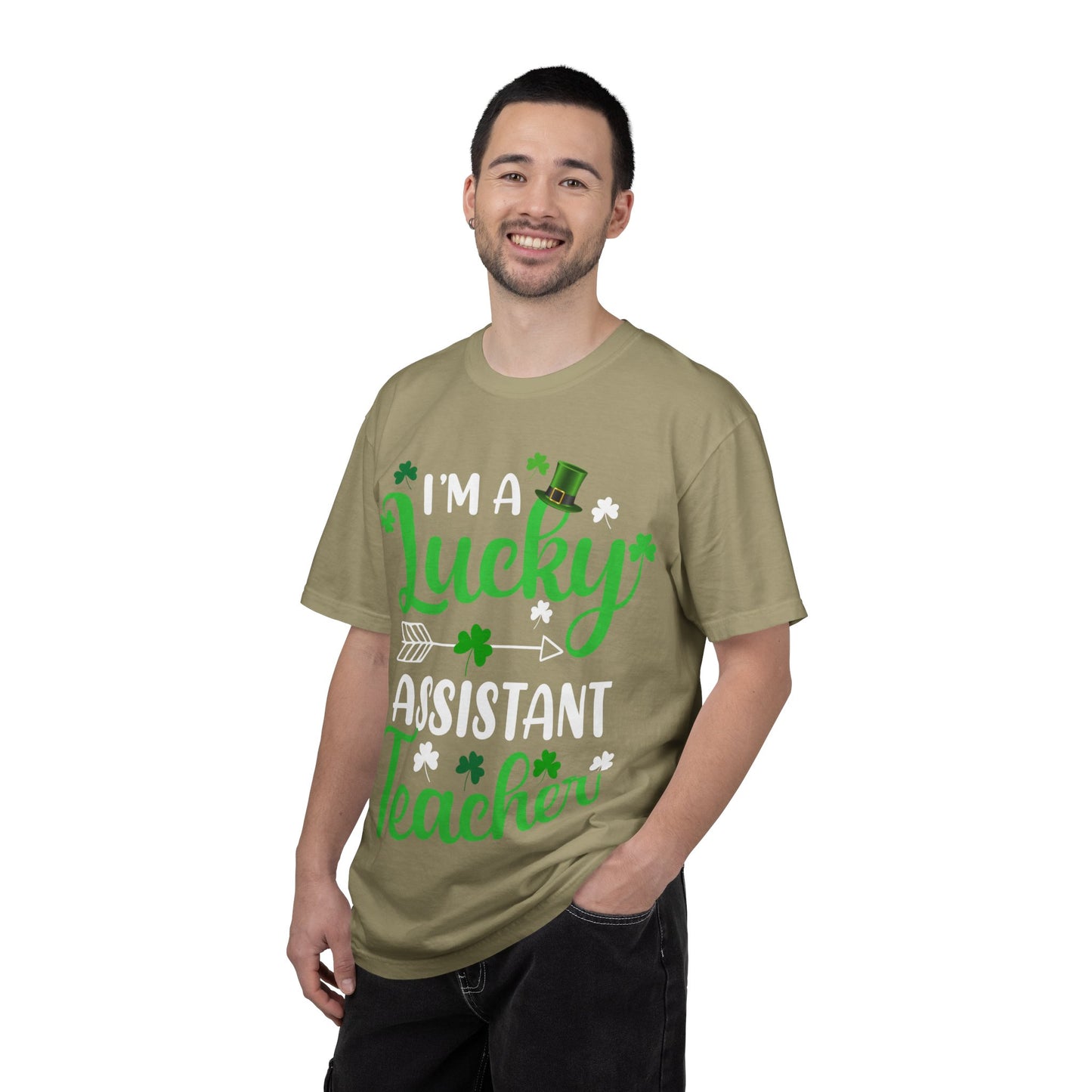 I’m Lucky Assistant Teacher Shirt – St Patrick’s Day Shamrock Tee