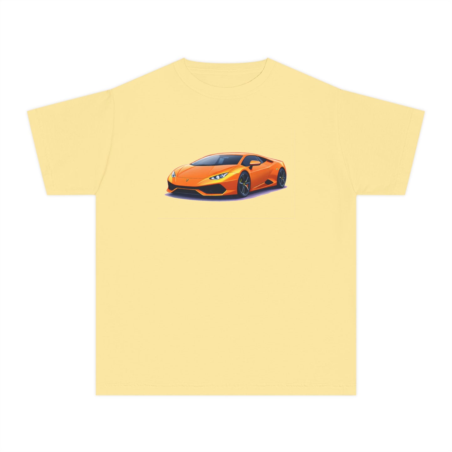 Orange Supercar Kids Tee