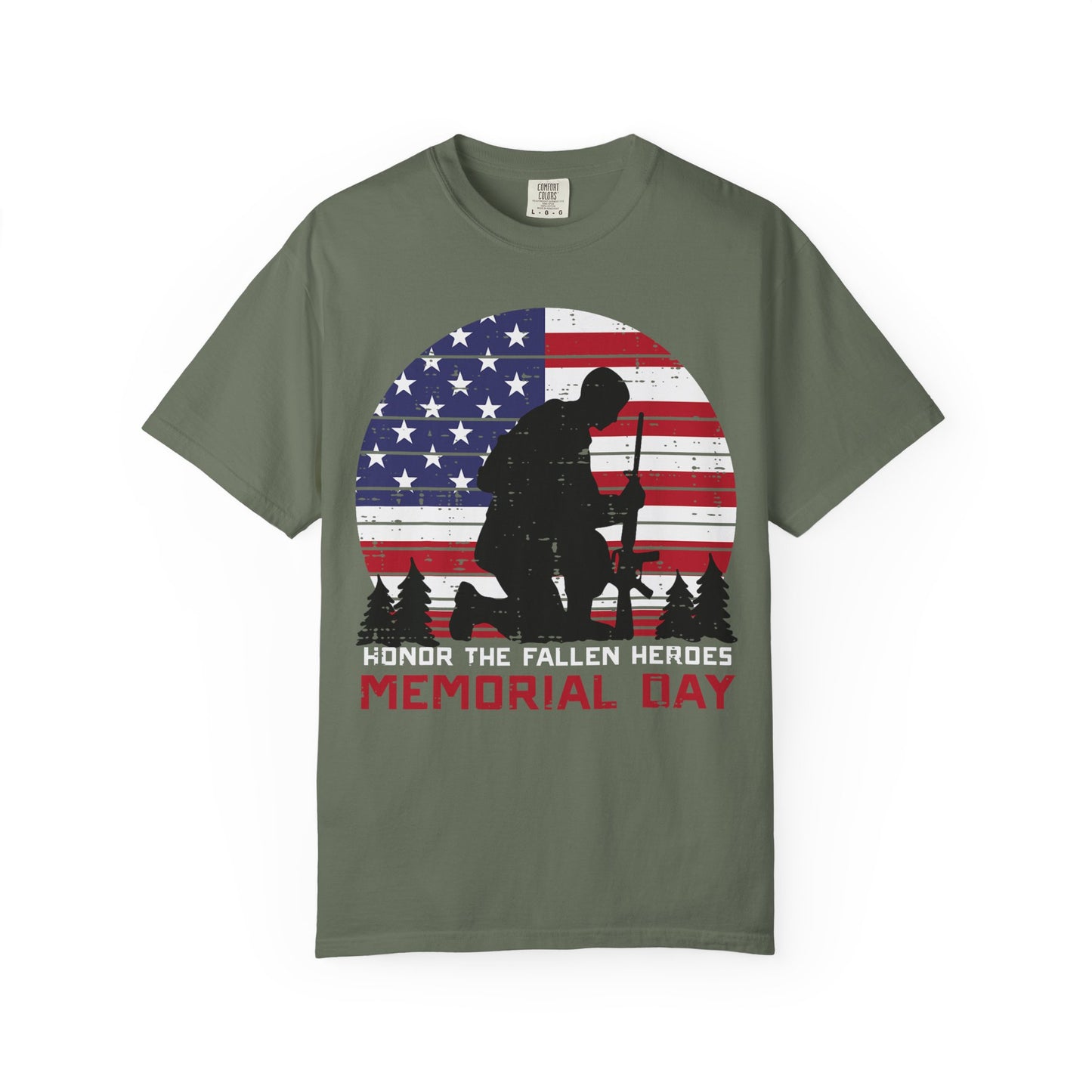 Kneeling Soldier Memorial Day T-Shirt