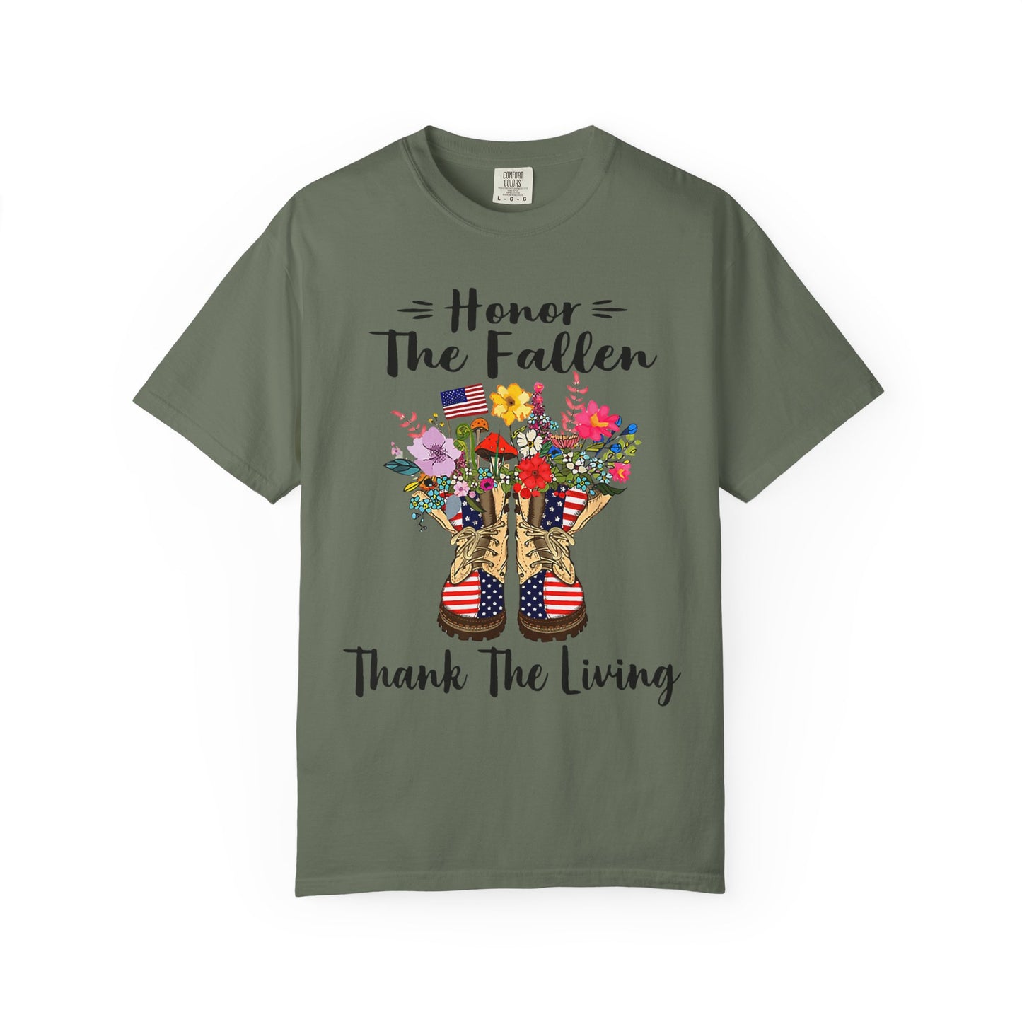 Floral Patriotic Boots Memorial Day T-Shirt